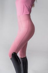 Legginsy jeździeckie z pełnym lejem silikonowym Stella. Brązowe legginsy damskie JD ATTACK, z aplikacjami, z elastanu. Za 329.00 zł.