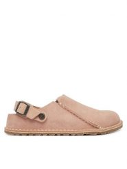 Birkenstock Klapki Zermatt 1031146 Różowy. Czerwone klapki damskie Birkenstock, bez wzorów, ze skóry, bez obcasa, bez zapięcia. Za 719.99 zł.