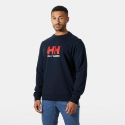 Bluza Helly Hansen Logo. Niebieskie bluzy męskie Helly Hansen, m, bez wzorów, sportowe, bez ramiączek, bez kaptura. Za 333.50 zł.