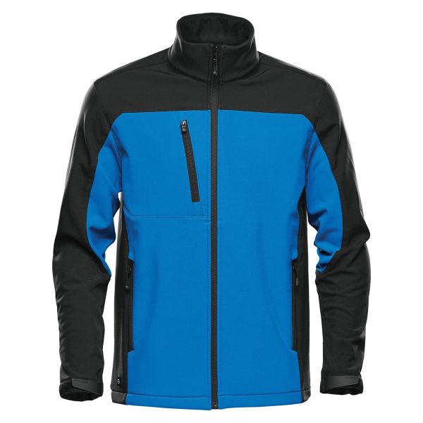 Męska Kurtka Cascades Soft Shell. Niebieskie kurtki męskie STORMTECH, m, bez wzorów, z materiału, bez kaptura, trekkingowe. Za 645.99 zł.