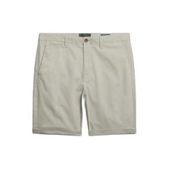 Szorty chino Superdry Premium Regular. Szare szorty męskie Superdry, bez wzorów. Za 277.10 zł.