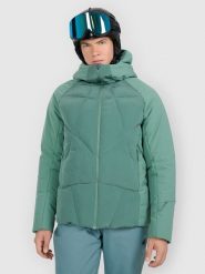 4F Kurtka puchowa narciarska z wypełnieniem Primaloft Silver męska - zielona 3XL. Brązowe kurtki sportowe męskie 4F, na zimę, m, bez wzorów, z puchu, bez kaptura, narciarskie, primaloft. Za 999.99 zł.