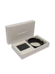 Emporio Armani Pasek EM002772 AF13396 UC001 Czarny. Czarne paski męskie Emporio Armani, ze skóry. Za 989.99 zł.