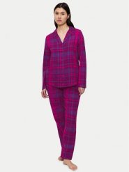 Triumph Piżama Boyfriend 10225075 Różowy Relaxed Fit. Czerwone piżamy damskie Triumph, bez wzorów, z bawełny, bez ramiączek. Za 175.00 zł.