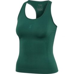 Damski tank top Hummel Flow. Zielone topy damskie Hummel, bez wzorów, bez kołnierzyka, bez ramiączek. Za 247.00 zł.
