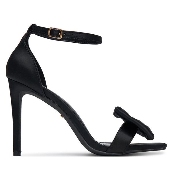 Sandały DeeZee. Czarne sandały damskie DeeZee, bez wzorów, bez obcasa, na szpilce, bez zapięcia. Za 149.99 zł.