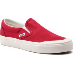 Tenisówki VANS - Classic Slip-On 1 VN0A3TKBFTZ1 Tango Red. Czerwone trampki i tenisówki damskie Vans, bez wzorów, z gumy, bez zapięcia. W wyprzedaży za 199.00 zł.