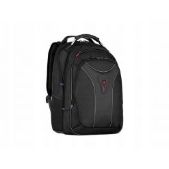 Plecak Carbon z kieszenią na laptopa do 17,3' (43 cm). Czarne plecaki męskie Wenger, bez wzorów. Za 495.99 zł.