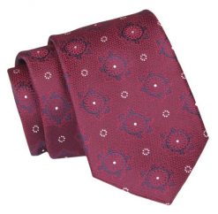 Krawat - ALTIES - Czerwony, Grochy. Czerwone krawaty i muchy Alties, bez wzorów, z tkaniny, eleganckie. Za 49.00 zł.
