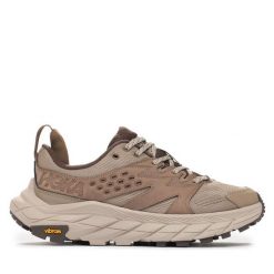 Trekkingi Hoka. Brązowe buty zimowe męskie HOKA, bez wzorów, bez obcasa, bez zapięcia. Za 529.99 zł.