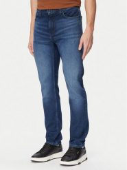 HUGO Jeansy 50556089 Granatowy Slim Fit. Niebieskie jeansy męskie Hugo, z bawełny. Za 449.99 zł.