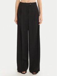 Marella Spodnie palazzo Olinto 2513131053 Czarny Wide Leg. Czarne spodnie materiałowe damskie Marella, bez wzorów, z materiału. Za 449.99 zł.