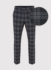 PAKO LORENTE – Spodnie garniturowe P22WF-6G-002-S-S. Szare eleganckie spodnie męskie Pako Lorente, s, bez wzorów, z elastanu. Za 349.99 zł.