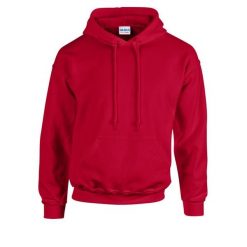 Bluza Z Kapturem Dla Dorosłych Unisex Heavy Blend. Czerwone bluzy sportowe męskie GILDAN, m, bez wzorów, z kapturem. Za 92.99 zł.