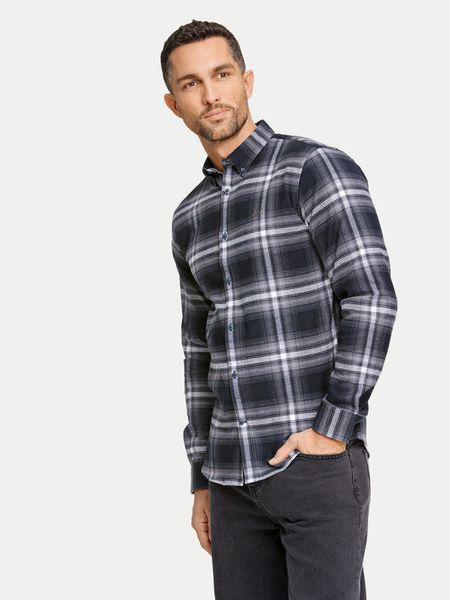 Lindbergh Koszula 30-225054 Szary Relaxed Fit. Szare koszule męskie Lindbergh, m, bez wzorów, z bawełny, bez kołnierzyka, bez ramiączek. Za 139.99 zł.