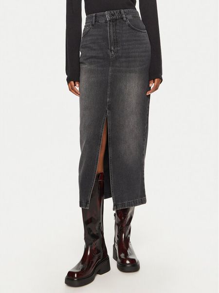 DAY BIRGER ÉT MIKKELSEN Spódnica jeansowa Niki DAY65243378 Czarny Regular Fit. Czarne spódnice damskie DAY Birger et Mikkelsen, bez wzorów, z bawełny. Za 419.99 zł.