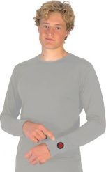 Glovii Ogrzewana bluza szara r. L. Szare bluzy męskie Glovii, l, bez wzorów, bez ramiączek, bez kaptura. Za 505.63 zł.