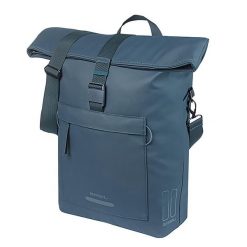 Torba rowerowa Brooklyn MIK Hooks, niebieska. Niebieskie torby na laptopa damskie BASIL, bez wzorów, z materiału, na ramię. Za 396.15 zł.