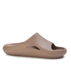 Klapki sportowe Crocs MELLOW RECOVERY SLIDE. Brązowe klapki damskie Crocs, na lato, bez wzorów, z materiału, sportowe, bez obcasa, bez zapięcia. Za 159.00 zł.