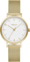 Zegarek OBAKU Zegarek damski Obaku Denmark V248LXGIMG złoty. Żółte zegarki damskie OBAKU, złote. Za 441.00 zł.