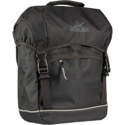 Pojedyncza Torba Rowerowa Travel 25 Litrów 32 X 42 X 19 Cm - Czarna. Czarne torby podróżne damskie GREENLANDS, bez wzorów, z materiału. Za 225.25 zł.