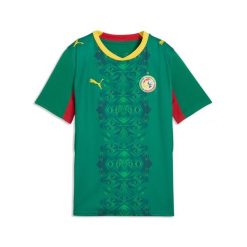 Młodzieżowa koszulka wyjazdowa Senagal 2026 PUMA. Czerwona bluzki damskie Puma, l, bez wzorów, młodzieżowe, bez kołnierzyka, bez ramiączek. Za 339.00 zł.