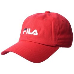 Czapka Fila Bangil. Czerwone czapki damskie Fila, bez wzorów, sportowe. Za 49.99 zł.