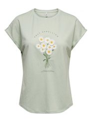 ONLY T-Shirt Jany 15372108 Zielony jasny Regular Fit. Zielone t-shirty damskie ONLY, xs, bez wzorów, z syntetyku, bez kołnierzyka, bez ramiączek. Za 99.99 zł.