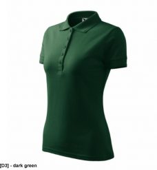 MALFINI - ADLER - Koszulka polo damska 65% bawełna 35% poliester 200 g/m dark green L. Zielone bluzki damskie MALFINI, l, bez wzorów, z bawełny, bez kołnierzyka, bez ramiączek. Za 29.81 zł.
