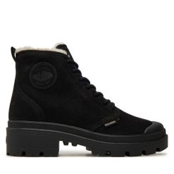Trapery Palladium. Czarne trapery damskie Palladium, bez zapięcia. Za 359.99 zł.