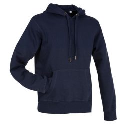 Bluza Z Kapturem Unisex Select Dla Dorosłych. Niebieskie bluzy męskie Stedman, m, bez wzorów, bez ramiączek, z kapturem. Za 193.99 zł.