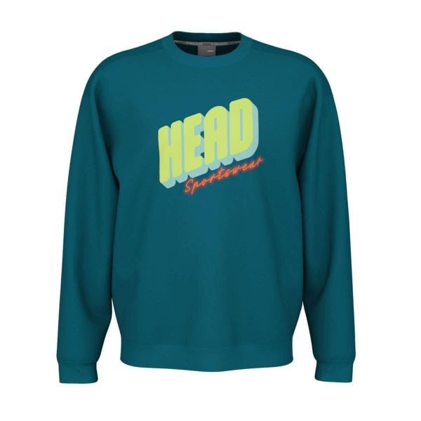 Bluza Head Rally. Niebieskie bluzy męskie Head, bez wzorów, sportowe, bez ramiączek, bez kaptura. Za 255.05 zł.