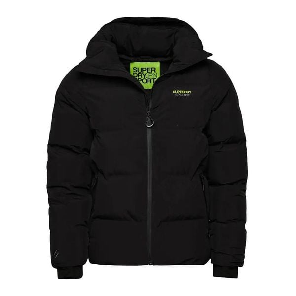 Prosta kurtka z kapturem Superdry. Czarne kurtki męskie Superdry, m, bez wzorów, z materiału, klasyczne, z kapturem. Za 529.00 zł.
