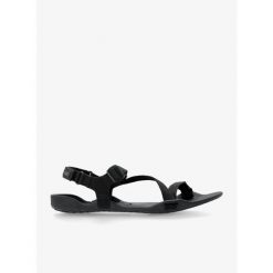 Sandały turystyczne damskie Xero Shoes Z-Trek. Czarne sandały damskie XERO SHOES, bez wzorów, bez obcasa, bez zapięcia. Za 193.99 zł.