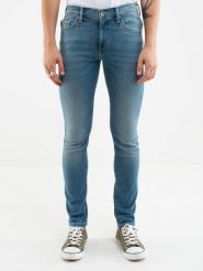 Jeansy męskie skinny niebieskie Jeffray 266. Niebieskie jeansy męskie BIG STAR, z denimu, retro, krótkie. W wyprzedaży za 299.99 zł.