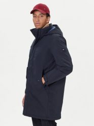 Tommy Hilfiger Płaszcz zimowy MW0MW41362 Granatowy Regular Fit. Niebieskie płaszcze męskie Tommy Hilfiger, na zimę, m, bez wzorów, z syntetyku, bez kołnierzyka, bez kaptura. Za 1,499.00 zł.