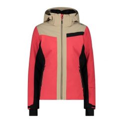 Kurtka damska narciarska CMP 34W4526. Czerwone kurtki sportowe damskie CMP, na zimę, xs, bez wzorów, bez ramiączek, bez kaptura, narciarskie. Za 919.99 zł.