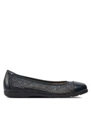 Caprice Baleriny 9-22151-42 Granatowy. Niebieskie balerinki damskie Caprice, bez wzorów, ze skóry, bez obcasa, bez zapięcia. Za 200.99 zł.