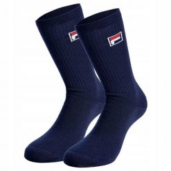Skarpety tenisowe Fila Performance Sport 2P. Niebieskie skarpetki damskie Fila, bez wzorów, z bawełny. Za 36.00 zł.