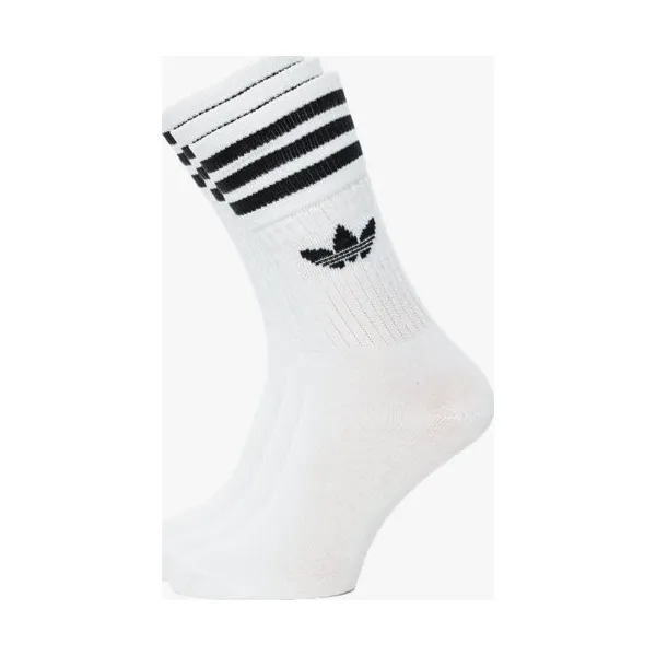 Adidas Skarpety Solid Crew Sock , biały, rozmiar L. Białe skarpetki damskie Adidas, bez wzorów, z bawełny. Za 59.99 zł.