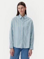 Napapijri Koszula G-Nice NP0A4IFO Błękitny Loose Fit. Niebieskie koszule damskie Napapijri, xs, bez wzorów, z bawełny, bez kołnierzyka, bez ramiączek. Za 379.99 zł.