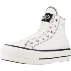 Buty CONVERSE CHUCK TAYLOR ALL STAR LIFT HI Biały. Białe obuwie sportowe damskie Converse, bez wzorów, z tkaniny, bez zapięcia. Za 265.99 zł.