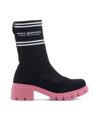 Beverly Hills Polo Club Botki WS5575-18 Różowy. Czerwone botki damskie Beverly Hills Polo Club, bez wzorów, z materiału, bez obcasa, na słupku, bez zapięcia. Za 99.99 zł.