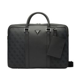 Torba na laptopa Guess. Szare torby na laptopa damskie Guess, z aplikacjami. Za 589.99 zł.
