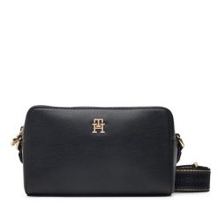 Torebka Tommy Hilfiger. Czarne listonoszki damskie Tommy Hilfiger, bez wzorów, bez dodatków. Za 409.99 zł.