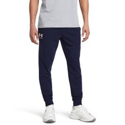 Spodnie dresowe męskie Under Armour Rival Terry Jogger L. Niebieskie spodnie sportowe męskie Under Armour, l, bez wzorów, z dresówki, trekkingowe. Za 152.27 zł.