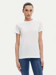 Silvian Heach T-Shirt GPP25110TS Biały Regular Fit. Białe t-shirty damskie Silvian Heach, m, bez wzorów, z bawełny, bez kołnierzyka, bez ramiączek. Za 79.99 zł.