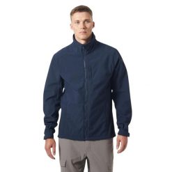 Kurtka męska softshell Helly Hansen r. XL. Czarne kurtki sportowe męskie Helly Hansen, m, bez wzorów, z softshellu, bez kaptura, trekkingowe. W wyprzedaży za 435.35 zł.