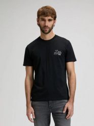 MESKA KOSZULKA LEE BIG LEE LOGO TEE BLACK 112376499. Czarne t-shirty męskie Lee, l, bez wzorów, bez kołnierzyka, bez ramiączek. Za 79.99 zł.