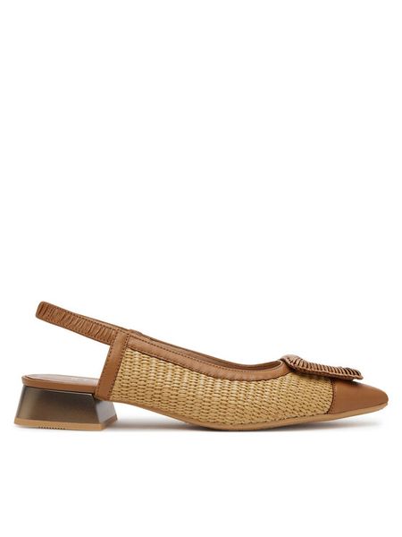 Hispanitas Sandały Dali RHV254046 Brązowy. Brązowe sandały damskie Hispanitas, bez wzorów, z tworzywa sztucznego, bez obcasa, na płaskiej podeszwie, bez zapięcia. Za 419.99 zł.